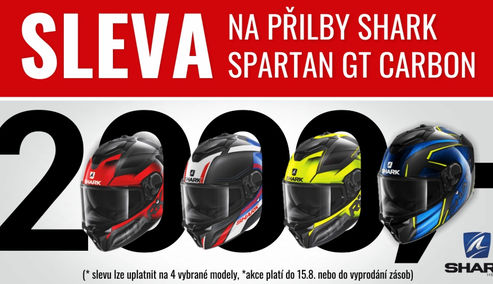 SLEVA NA HELMY SHARK GT SPARTAN CARBON!