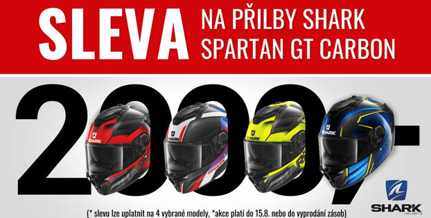 SLEVA NA HELMY SHARK GT SPARTAN CARBON! 