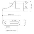 Zrcátka Barracuda SKIN BAR END B-LUX LED
