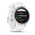 Garmin fenix5S Plus Sapphire White, White Band