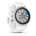 Garmin fenix5S Plus Sapphire White, White Band