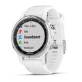 Garmin fenix5S Plus Sapphire White, White Band