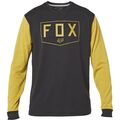 Tričko FOX Shield Ls Tech Tee dlouhý rukáv / černo-žluté