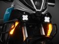 Motocykl QJMOTOR SRT 600SX - šedá s červeným pruhem - sada kufrů zdarma
