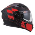 Helma Cassida Integral 3.0 Roxor černá matná-červená fluo-šedá