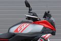 Motocykl QJMOTOR SRT 600SX - šedá s červeným pruhem - sada kufrů zdarma