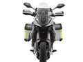 Motocykl QJMOTOR SRT 600SX - šedá s červeným pruhem - sada kufrů zdarma