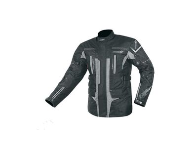 Bunda Maxx textilní dlouhá černo/šedá NF2201