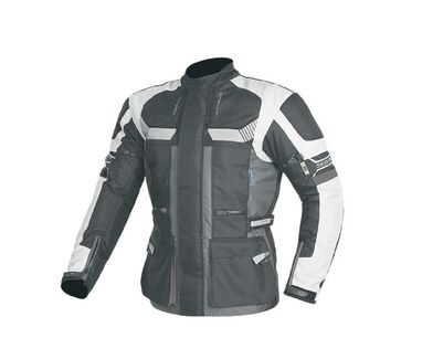 Bunda Maxx textilní dlouhá černo/šedo/bílá NF 2206