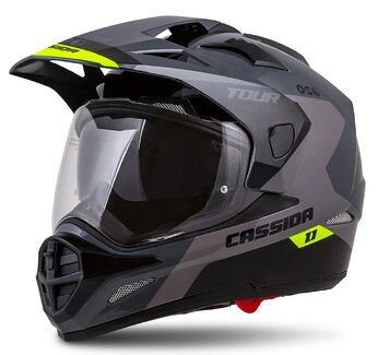 Helma Cassida Tour Spectre šedá-světle šedá-žlutá fluo-černá