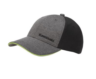 Kšiltovka Kawasaki černo - šedá