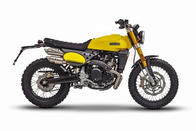 Motocykl Fantic Caballero 500 Scrambler - žlutá / 2023 Motocykl Fantic Caballero 500 Scrambler - žlutá / 2023