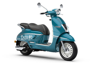 Peugeot Django 125i  Hot Color - Paradise Blue + HELMA ZDARMA Peugeot Django 125i  Hot Color - Paradise Blue + HELMA ZDARMA