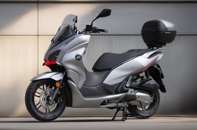 Skútr QJMOTOR MTX 125 - šedo / červený