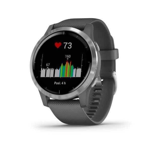 Garmin vívoactive4 Silver, Gray Band