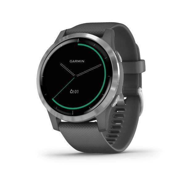 Garmin vívoactive4 Silver, Gray Band