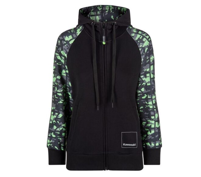 Dámská mikina CAMO s kapucí Kawasaki