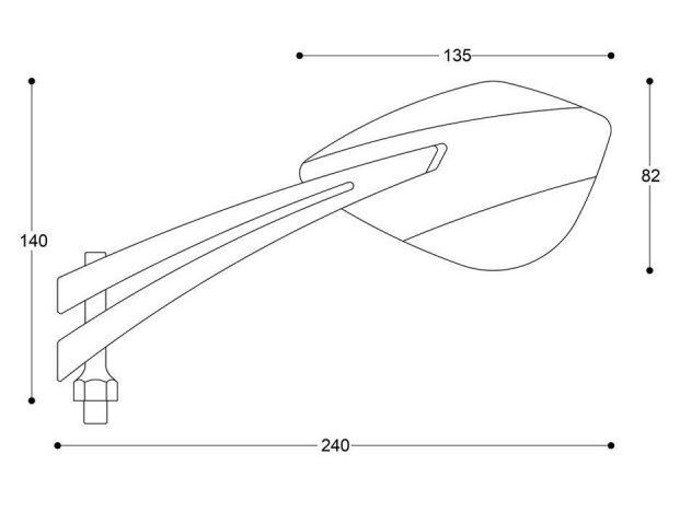 Zrcátka Barracuda Z-VERSION - černá Zrcátka Barracuda Z-VERSION - černá