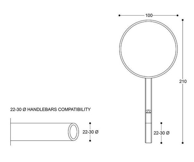 Zrcátka Barracuda SINTESY RETRO - černo/stříbrná Zrcátka Barracuda SINTESY RETRO - černo/stříbrná