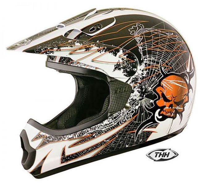 Helma THH TX-10 Skull – oranžová