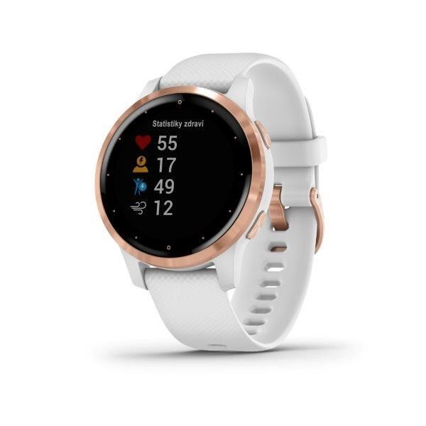 Garmin vívoactive4S RoseGold, White Band