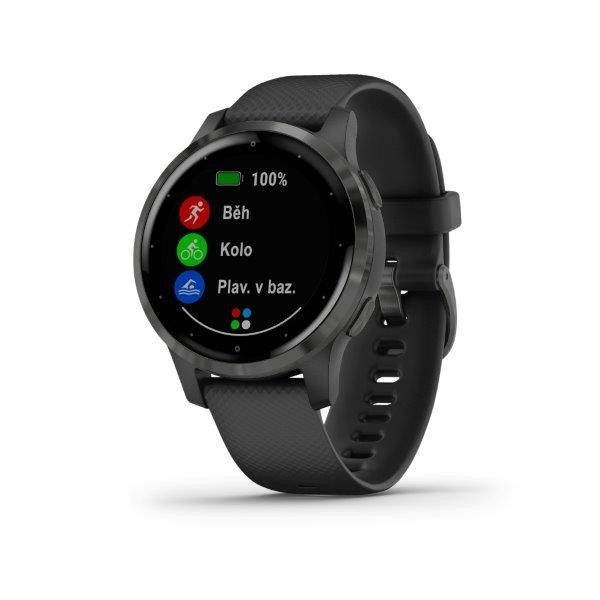 Garmin vívoactive4S Gray, Black Band