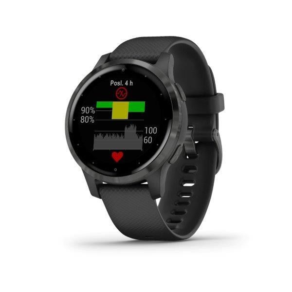 Garmin vívoactive4S Gray, Black Band
