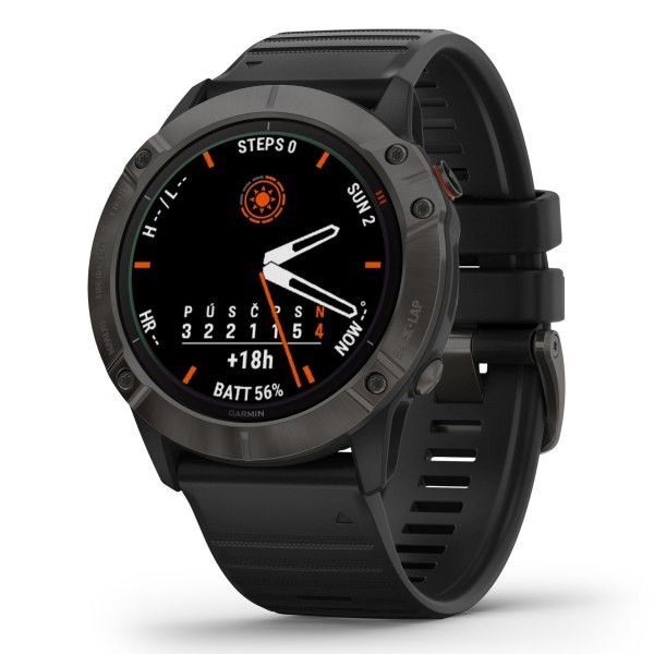 Garmin fenix6X Solar, TitaniumGrayDLC/Black Band Garmin fenix6X Solar, TitaniumGrayDLC/Black Band