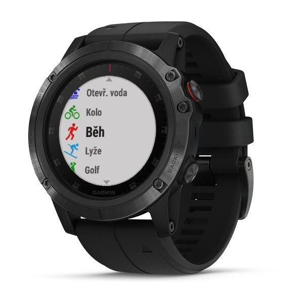 Garmin fenix5X Plus Sapphire Black PRO, Black Band