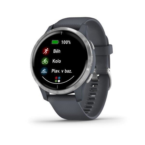 Garmin Venu Silver / Blue Band