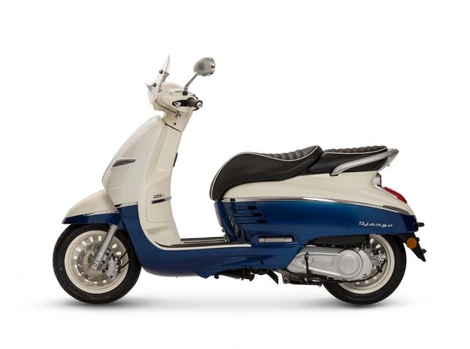 Skútr Peugeot Django 125i Standard - Blue / Milky White Skútr Peugeot Django 125i Standard - Blue / Milky White
