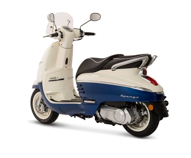 Skútr Peugeot Django 125i Standard - Blue / Milky White Skútr Peugeot Django 125i Standard - Blue / Milky White