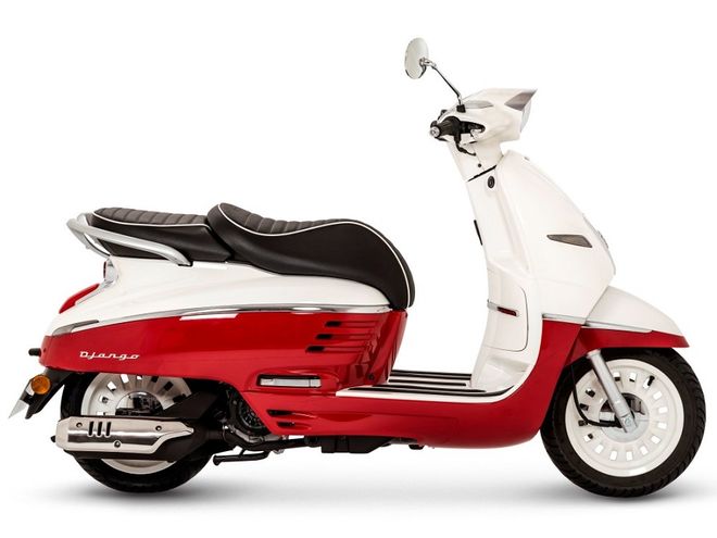 Peugeot Django 125i Standard - Dragon Red + HELMA ZDARMA Peugeot Django 125i Standard - Dragon Red + HELMA ZDARMA