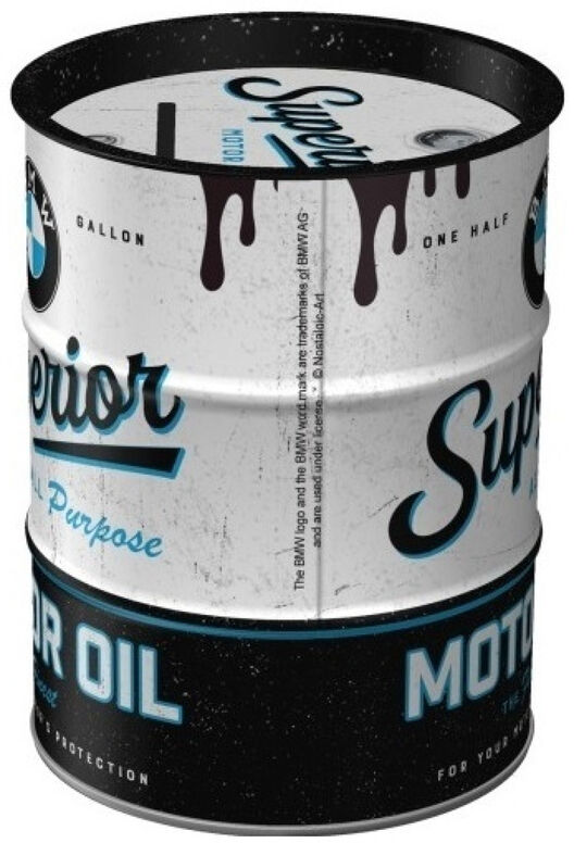 Plechová pokladnička BMW SUPERIOR MOTOR OIL