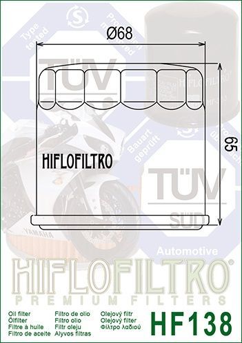Olejový Filtr Hiflo Filtro HF 138