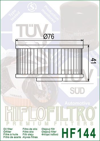Olejový Filtr Hiflo Filtro HF 144