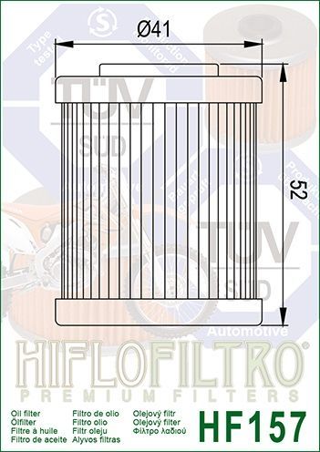 Olejový Filtr Hiflo Filtro HF 157