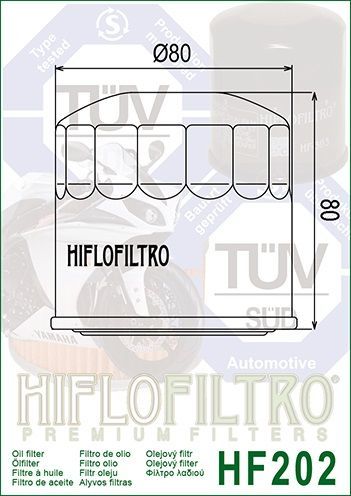 Olejový Filtr Hiflo Filtro HF 202