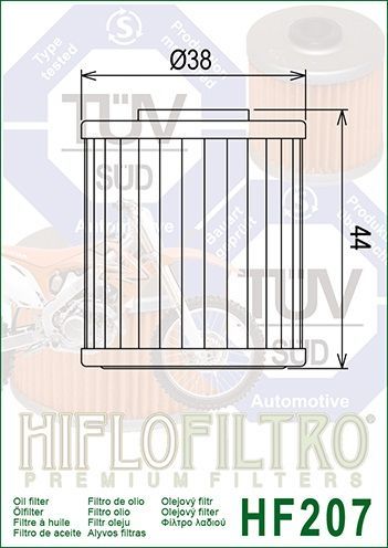 Olejový Filtr Hiflo Filtro HF 207