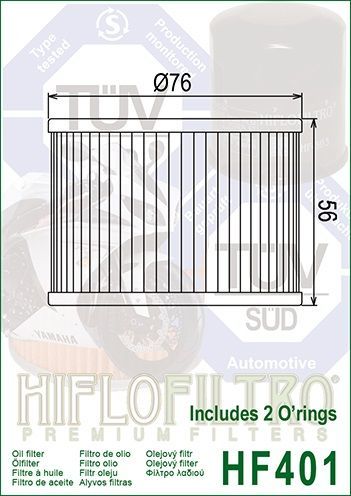Olejový Filtr Hiflo Filtro HF 401