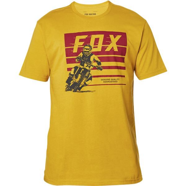 Tričko FOX Advantage Ss Premium Tee / žluté