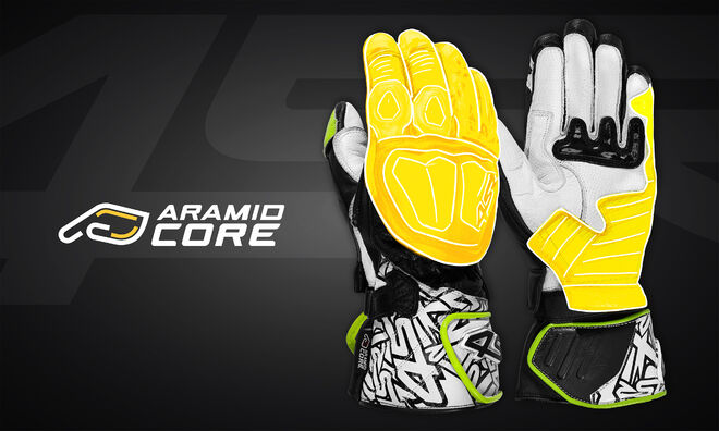 Rukavice 4SR RR Aramid Core White
