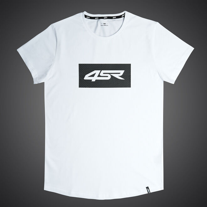 Tričko 4SR Logo Carbon White