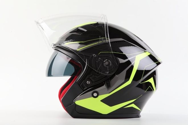 Helma Maxx černo-zelená reflexní otevřená OF878 Helma Maxx černo-zelená reflexní otevřená OF878