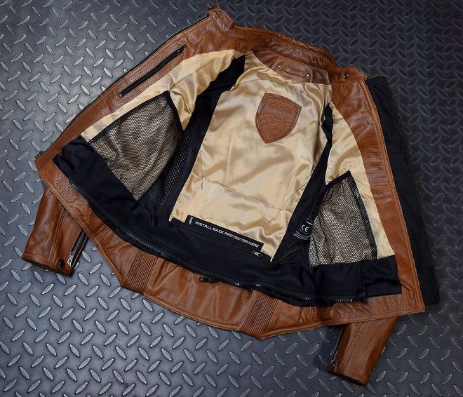 Bunda 4SR Scrambler Lady Cognac