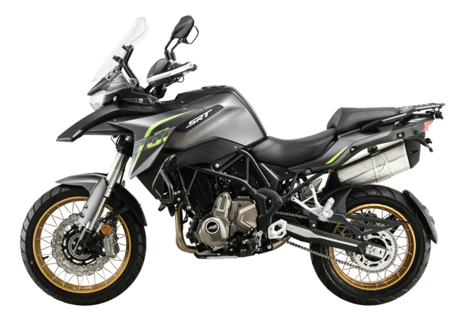 Motocykl QJMOTOR SRT 700X - tmavě šedá