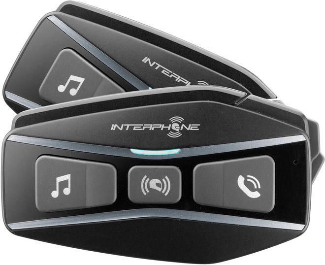 Bluetooth Handsfree CellularLine Interphone U-COM4, Twin Pack