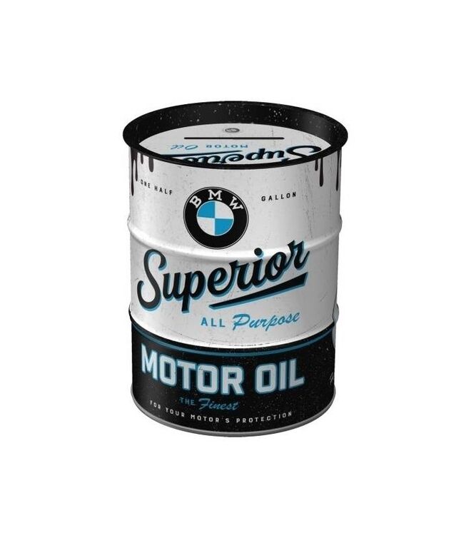 Plechová pokladnička BMW SUPERIOR MOTOR OIL