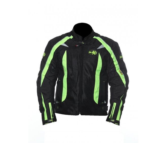 Bunda Maxx textilní letní černá/fluo NF2305 Bunda Maxx textilní letní černá/fluo NF2305