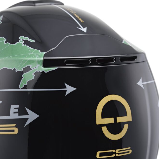 Helma Schuberth C5 Globe Green Helma Schuberth C5 Globe Green